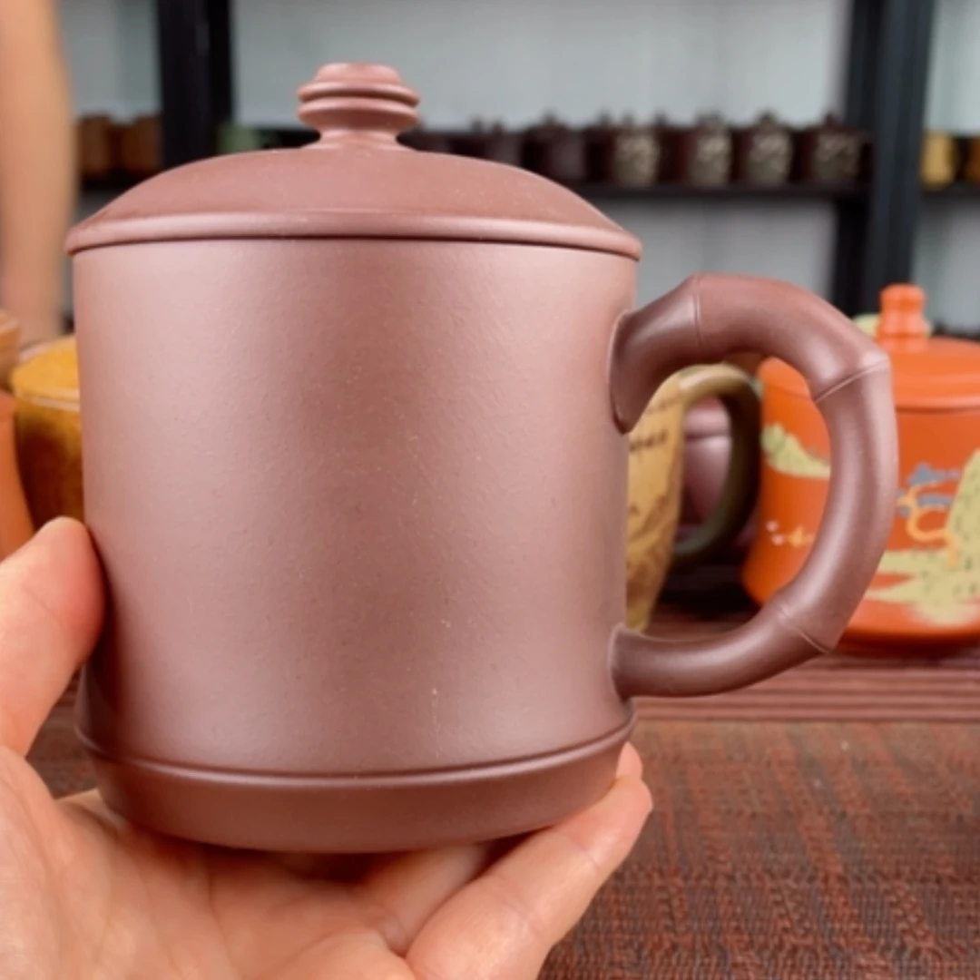【闪购商品】茶杯紫砂宜兴原矿紫砂盖杯微瑕