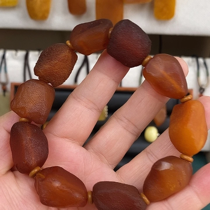 蜜蜡未镶嵌珠宝奇石手串