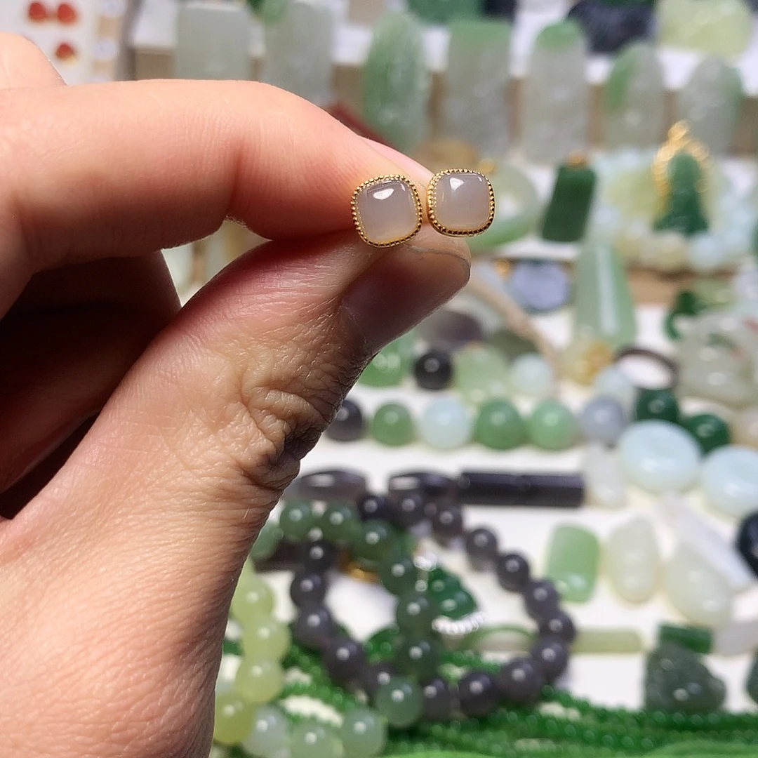 颈饰银S925镶嵌和田玉