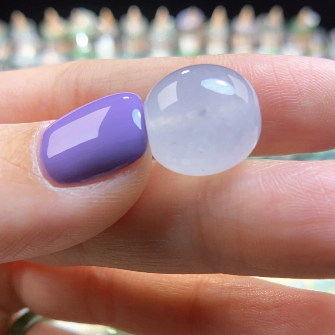 翡翠未镶嵌颈饰白冰路路通