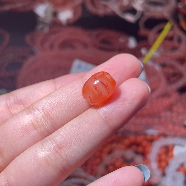南红玛瑙未镶嵌枣珠1393