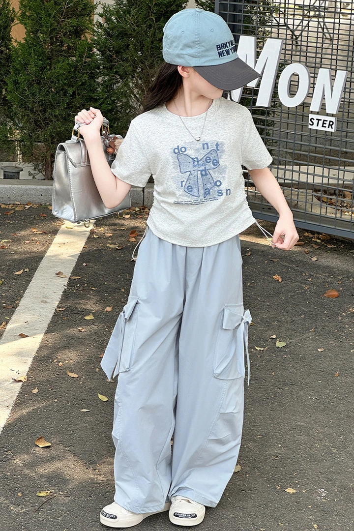 套装休闲夏季女童中大童洋气百搭夏装日系显瘦宝宝韩版度假短袖