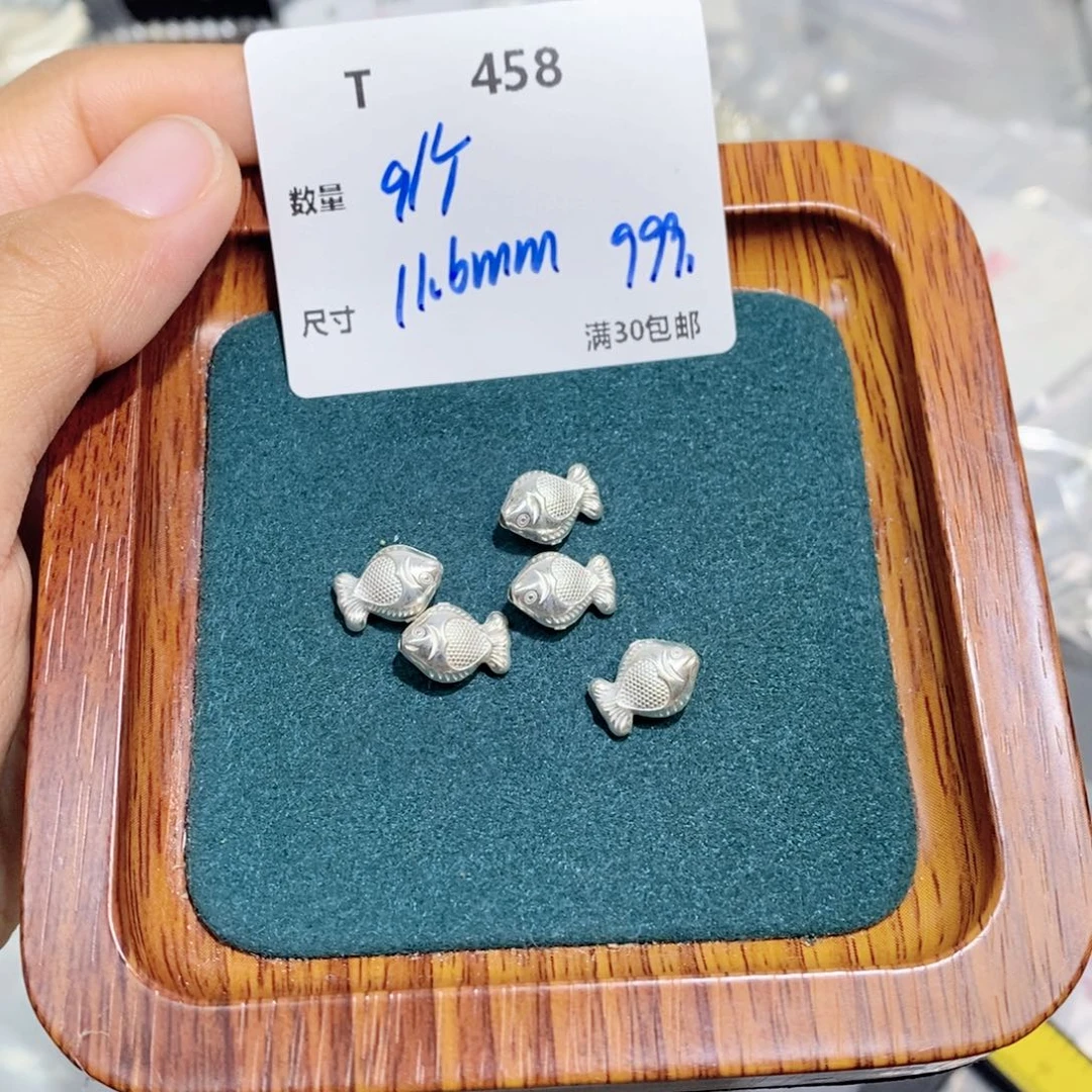 水晶珠宝半成品银S925镶嵌T458