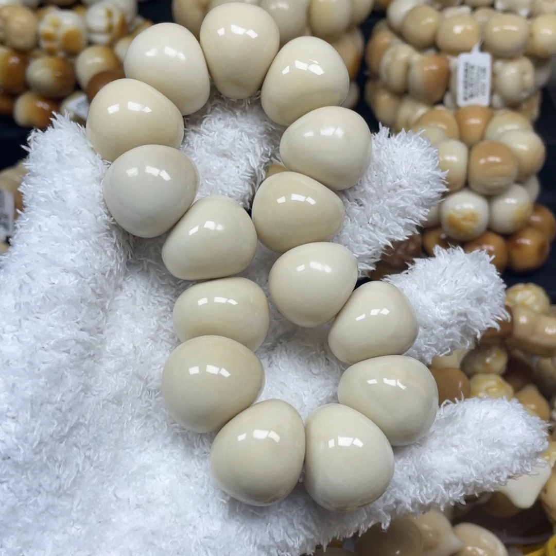 菩提根/象牙果手串1.2,10瑕山竹