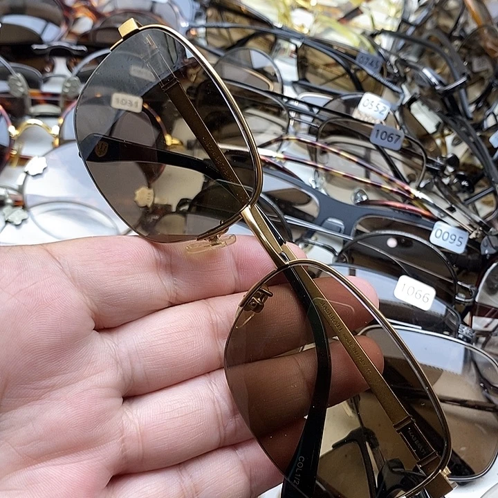 方形天然水晶石头眼镜