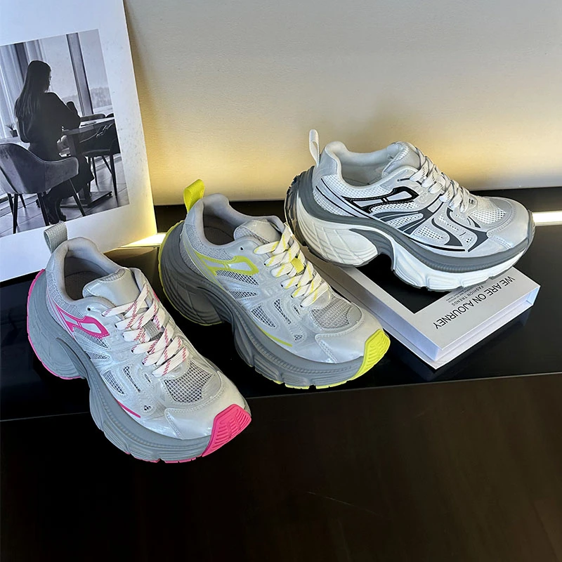 女鞋老爹鞋网红时尚百搭夏季透气春季运动鞋潮流厚底5239