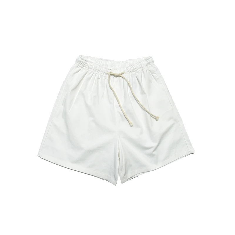 Syan【无暇】2025新款夏装时尚百搭复古潮流纯色抽绳休闲短裤