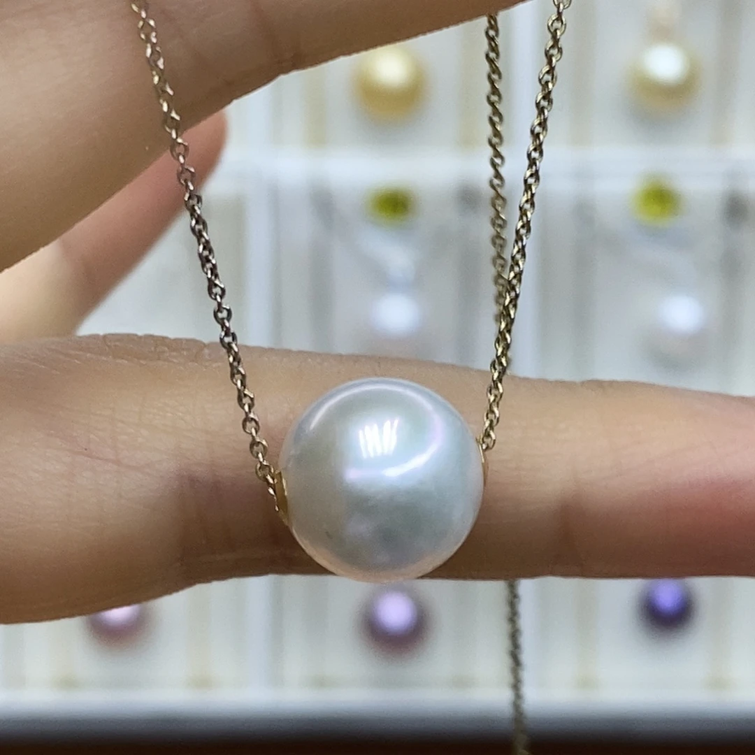 吊坠(赠链)18K金镶嵌淡水珍珠