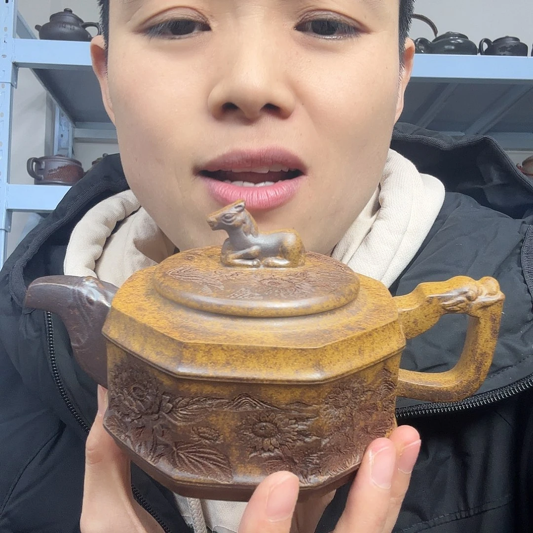 茶壶紫砂民间手艺人全手工制作
