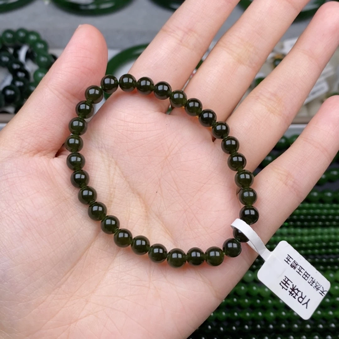未镶嵌手串和田玉（碧玉）A****亚6