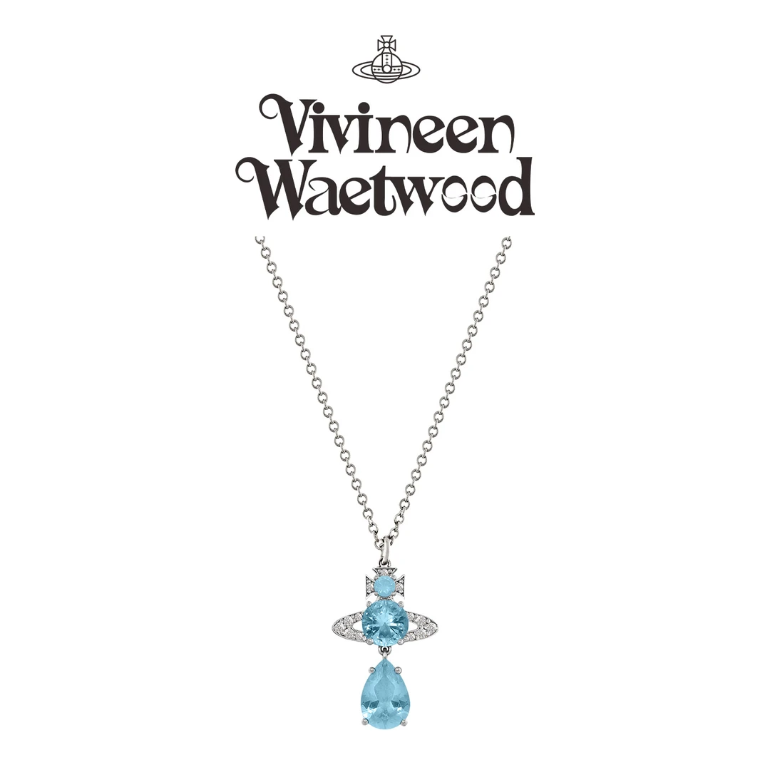 Vivireer Waetwssd 正品 人鱼泪土星项链