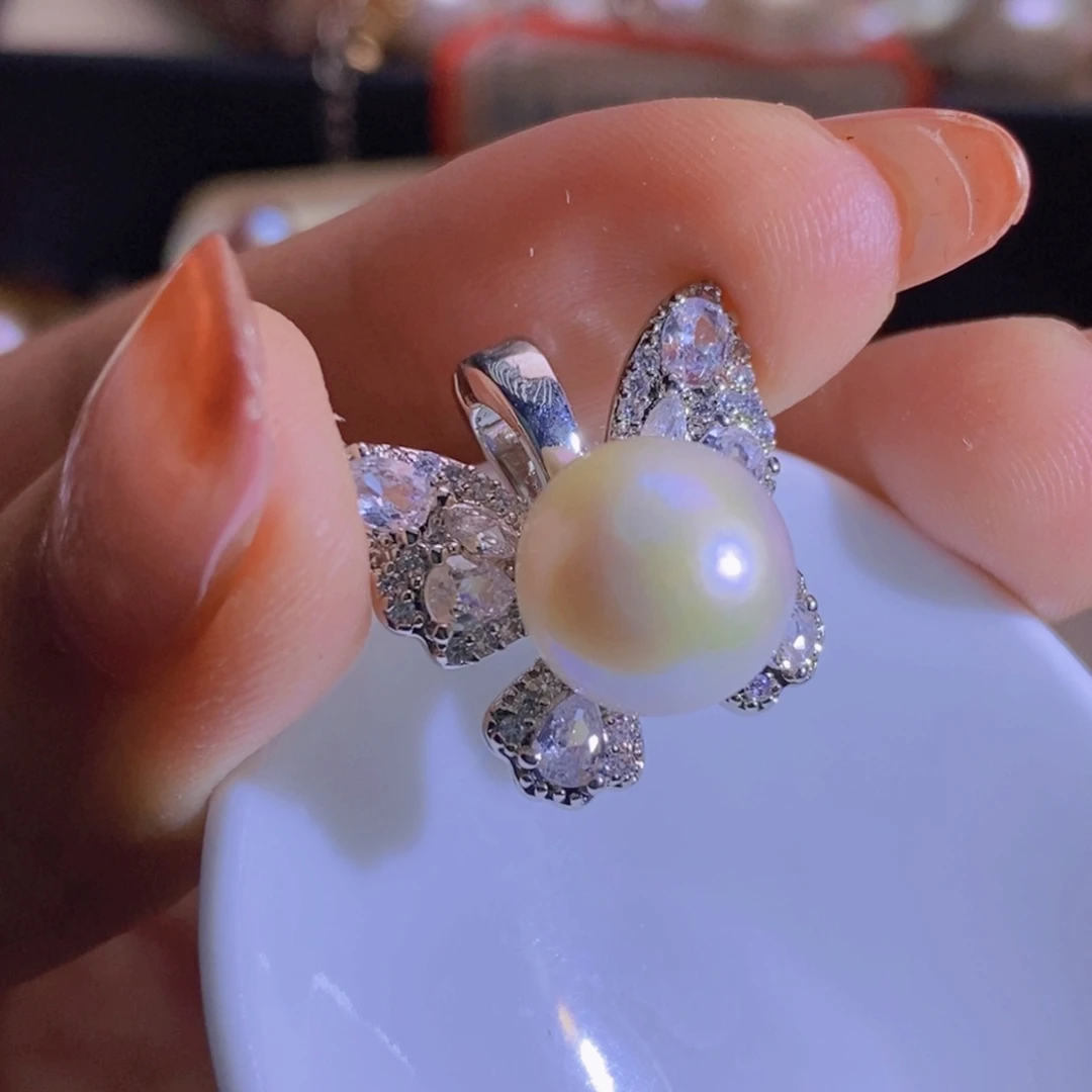 合金淡水珍珠天然淡水珍珠无染色无优化