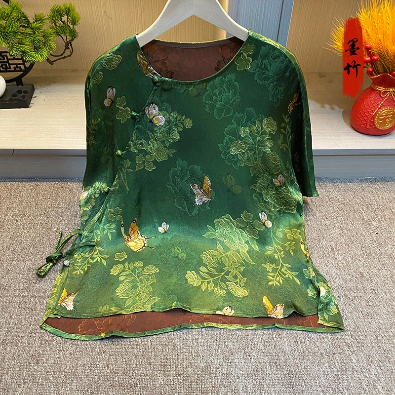 【70976】新中式中国风国潮时尚气质设计师版女装高级感气质上衣