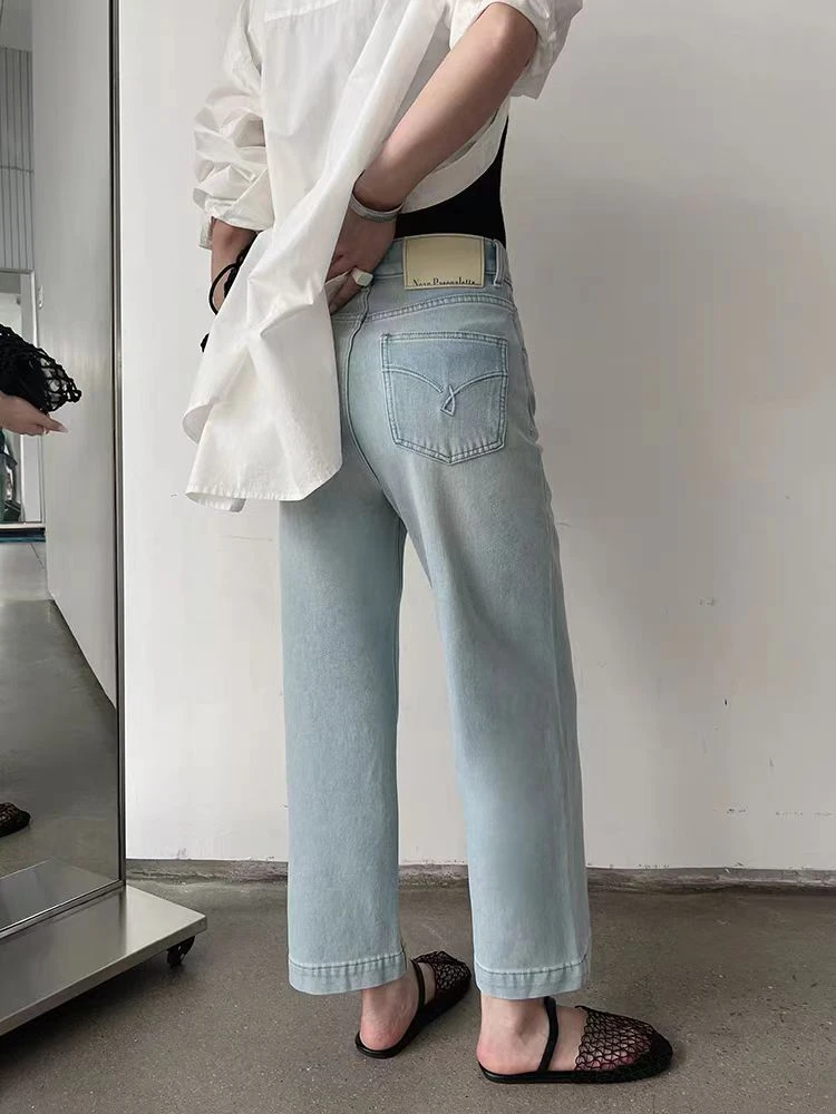 M.Duo【1117】2025夏款时尚百搭显瘦弹力九分奶奶裤