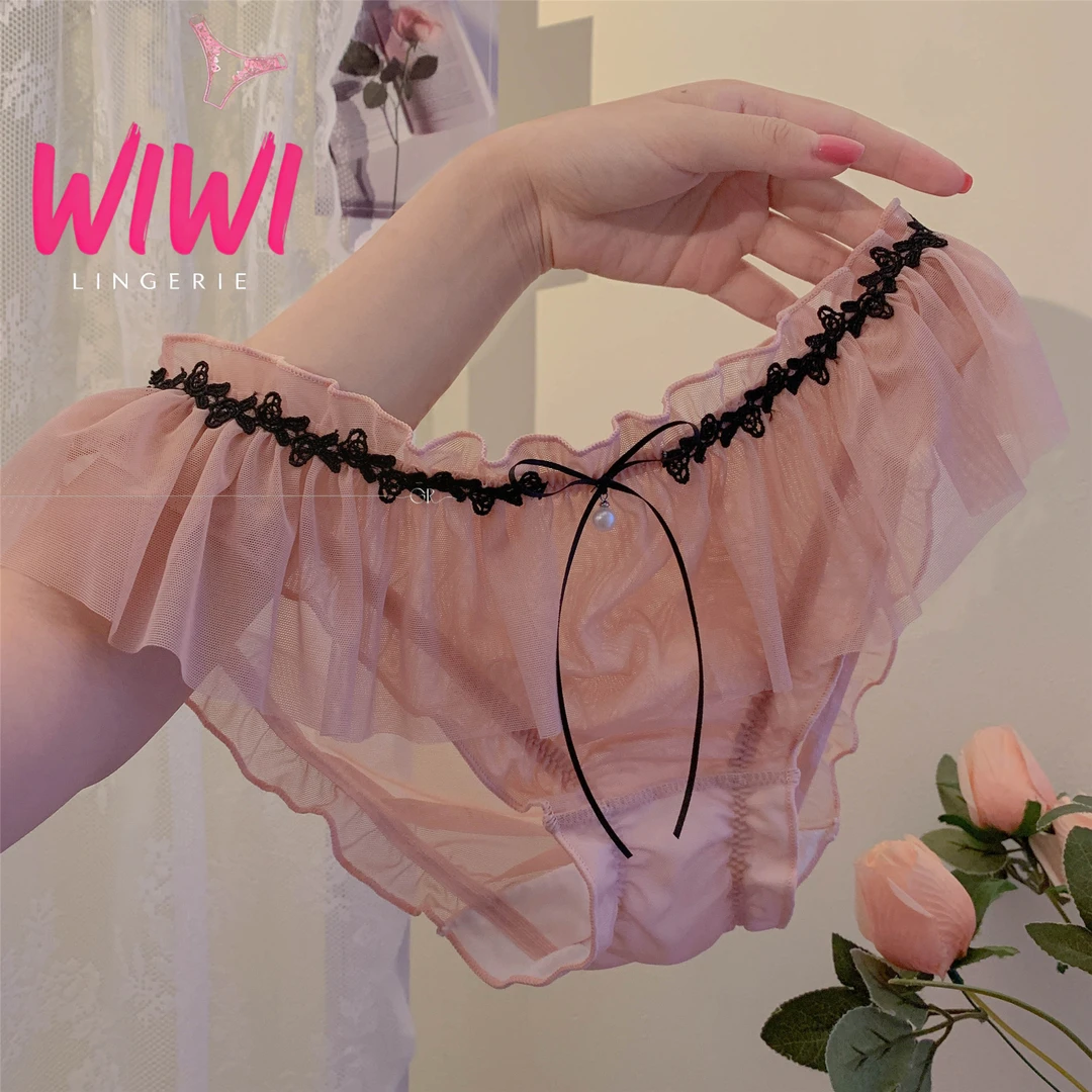 【WIWI】纯欲女生蕾丝网纱透气女士性感内裤女纯欲舒适亲肤薄款内裤