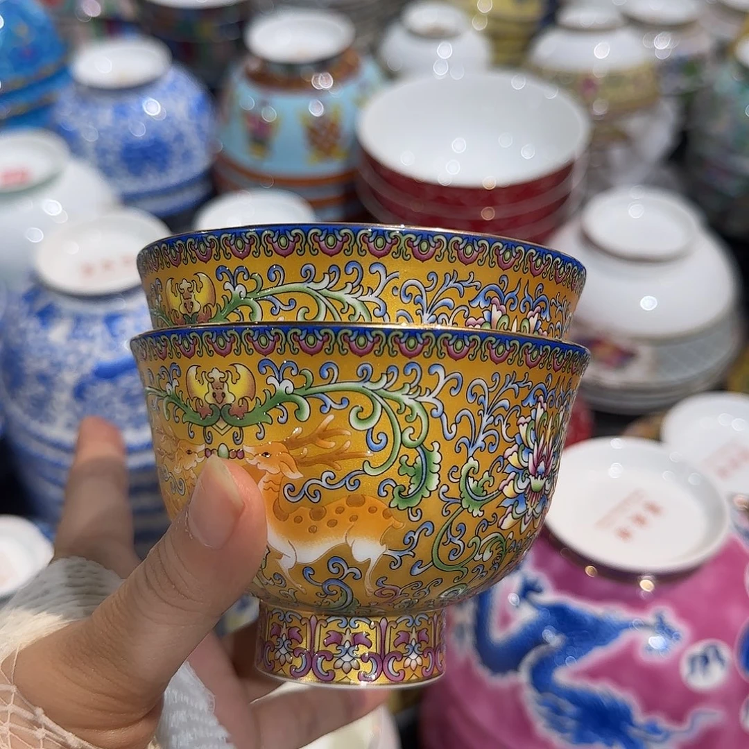 骨瓷珐琅彩工艺制作