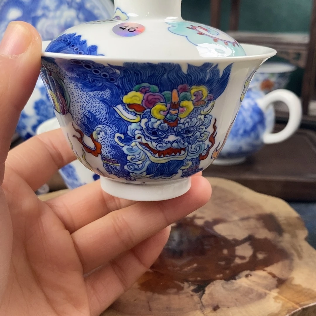 瓷片景德镇手绘青花茶器46