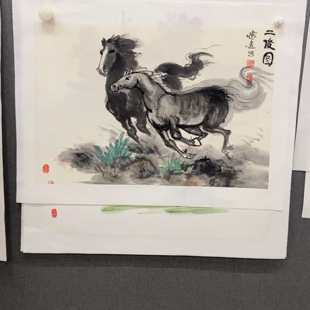 蚂***蚁国画手寫手繪作品220