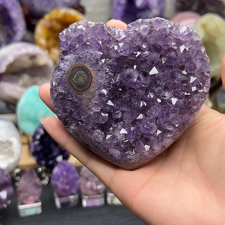 紫晶未镶嵌珠宝半成品