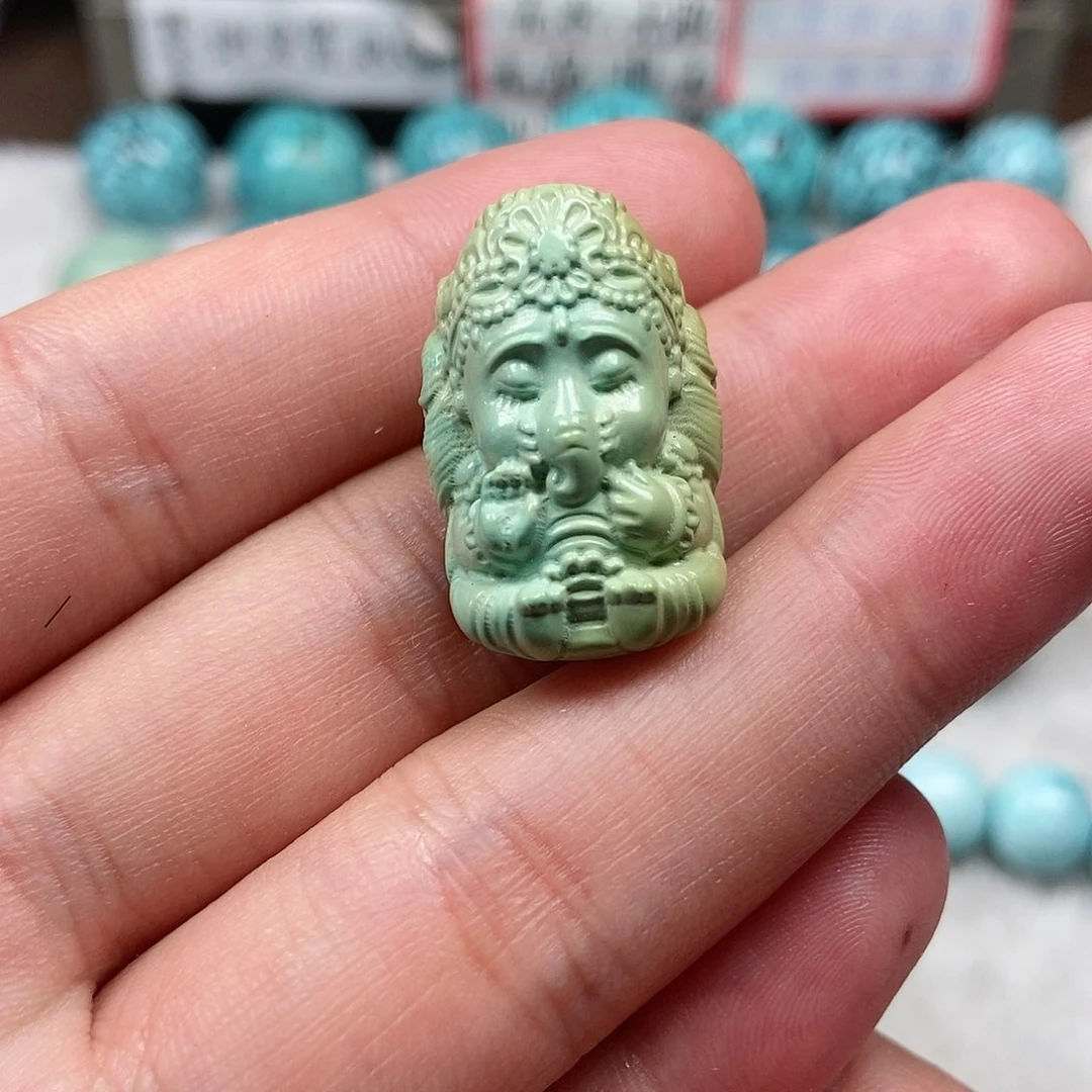 绿松石合金珠宝半成品十**。