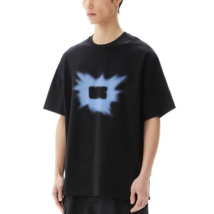 LNGR-46  都市机能 男女款 放射印花百搭短袖T恤 FABB015-2 BB015