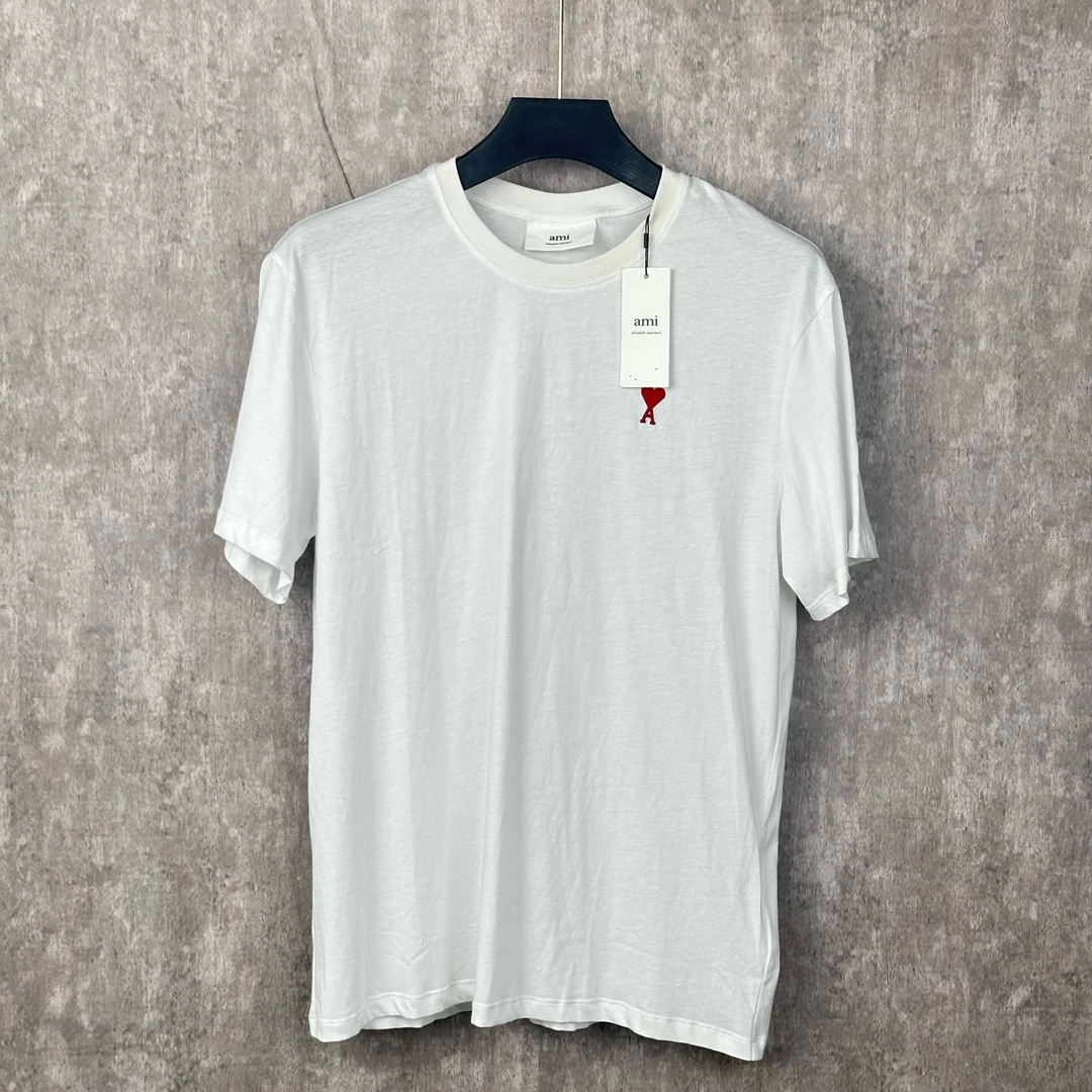 未使用 AMIPARIS AMI白色小logo短袖