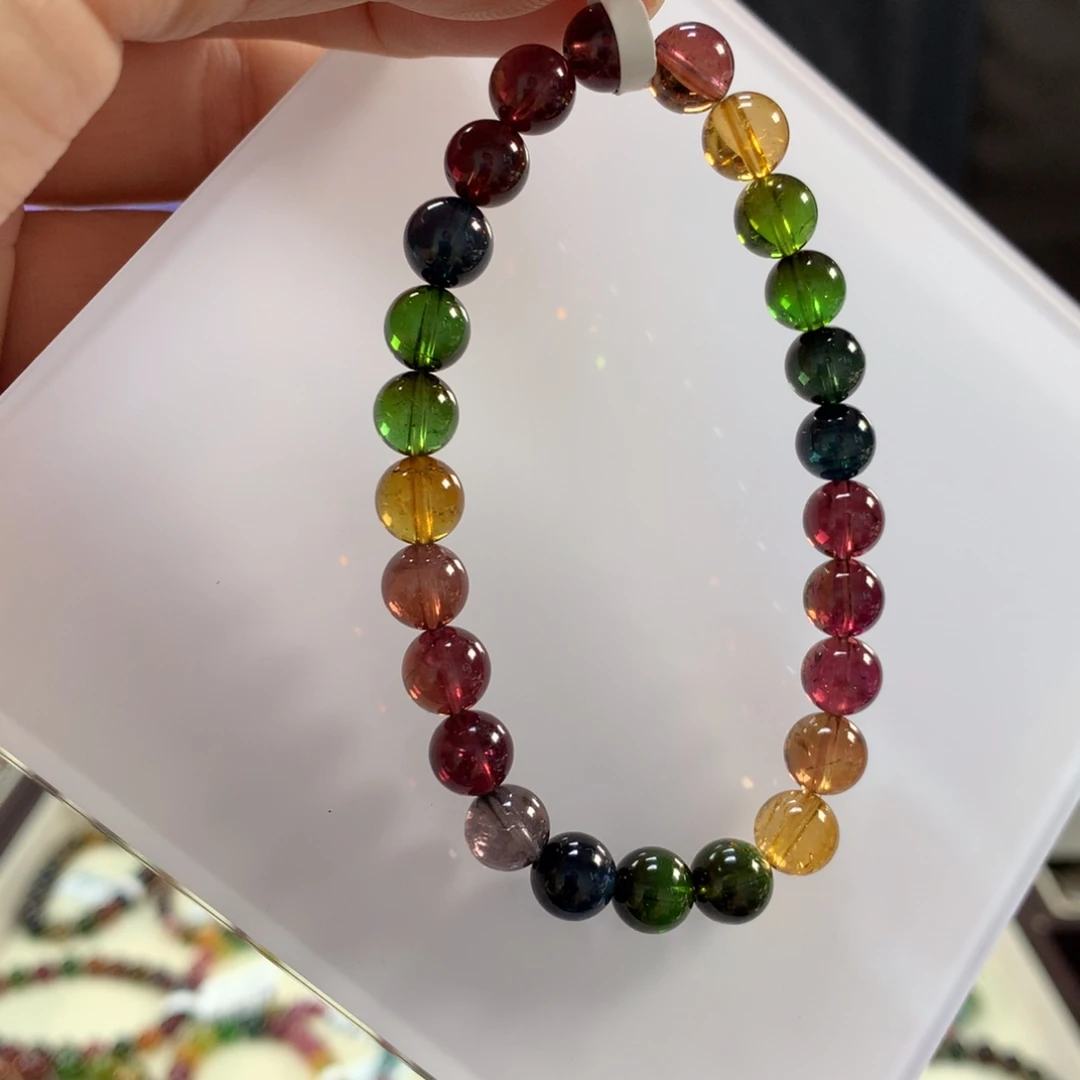 碧玺手链未镶嵌7.3左右