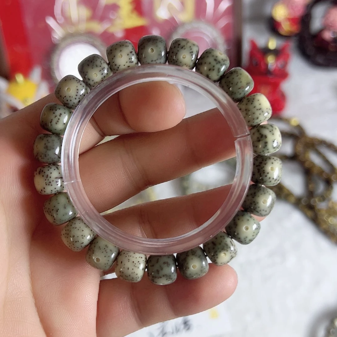 星月菩提手串绿幽灵