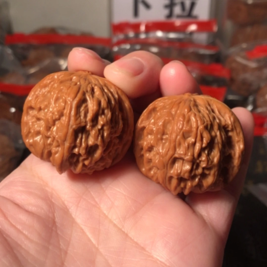 【闪购商品】文玩核桃把件磨盘37