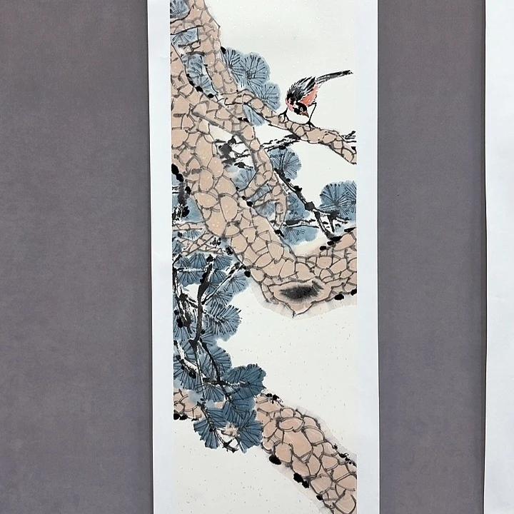 国画亲笔手绘放心去藏