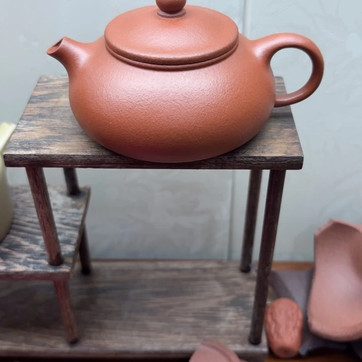 茶壶紫砂原矿半手工降坡泥寒江150cc