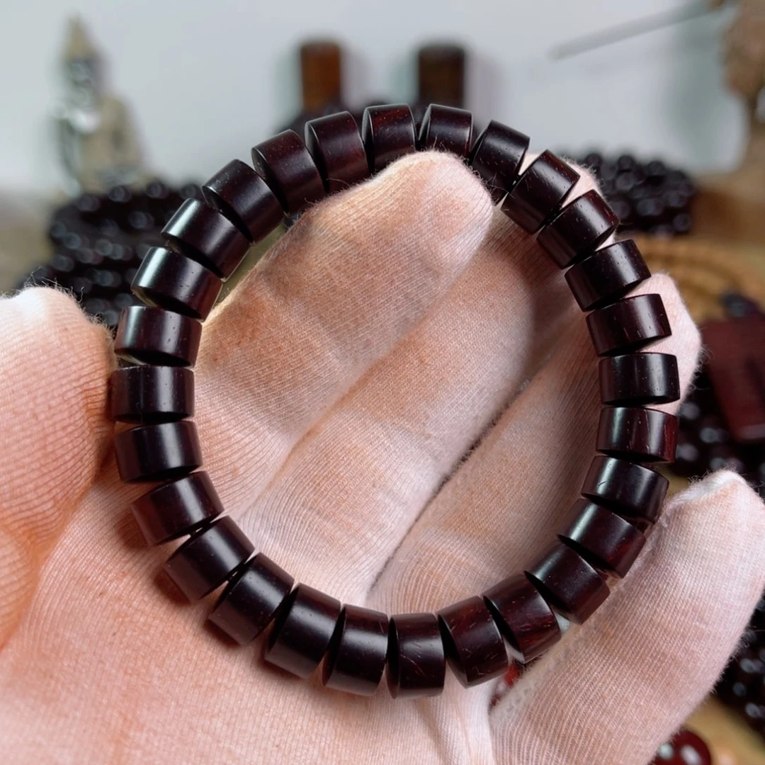 小叶紫檀手串/手链7/10大药片黑飘红老料福利款