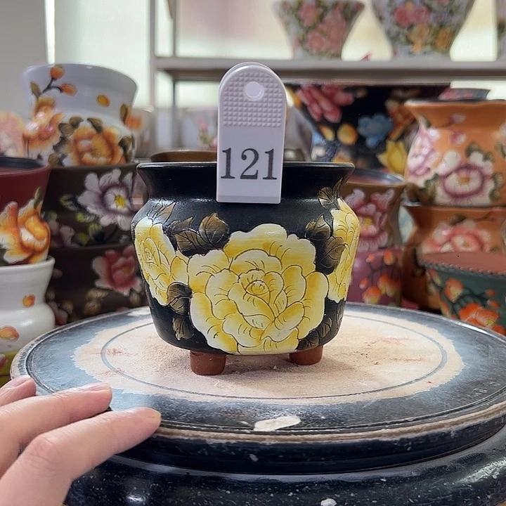 景德镇陶瓷幸运花盆