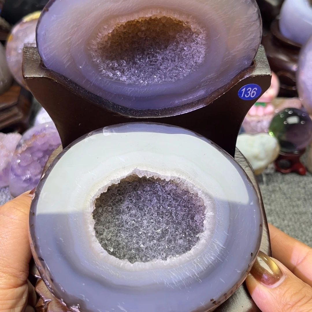 未镶嵌紫晶摆件水晶