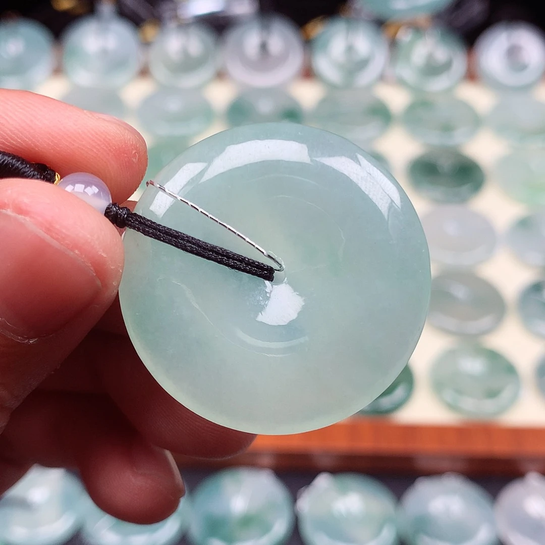 颈饰未镶嵌翡翠33.9-5.7mm