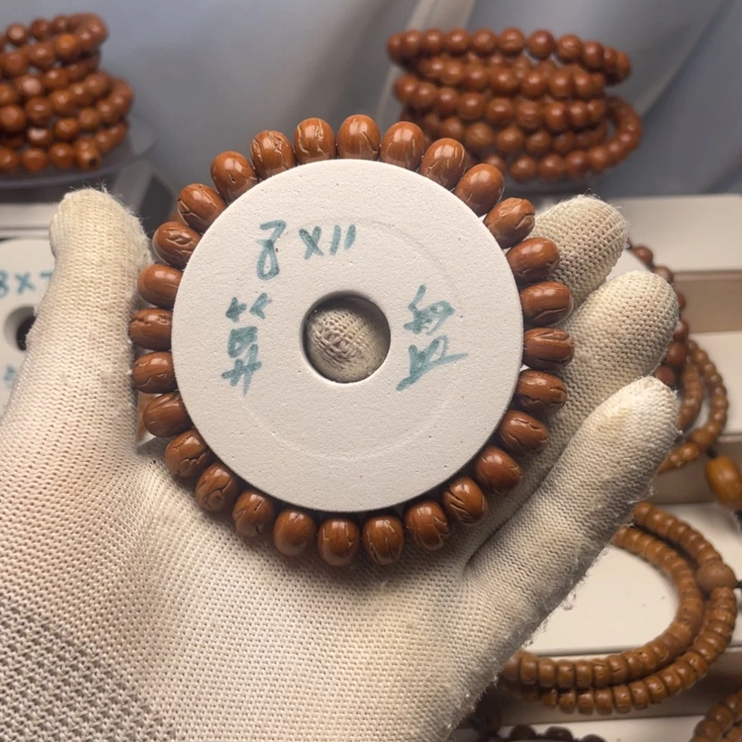 吊坠桃核西北核小龙纹横打算盘珠8*11全品毕业级单圈暴力归圆