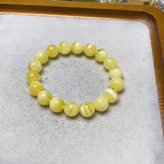 蜜蜡裸石未镶嵌手串