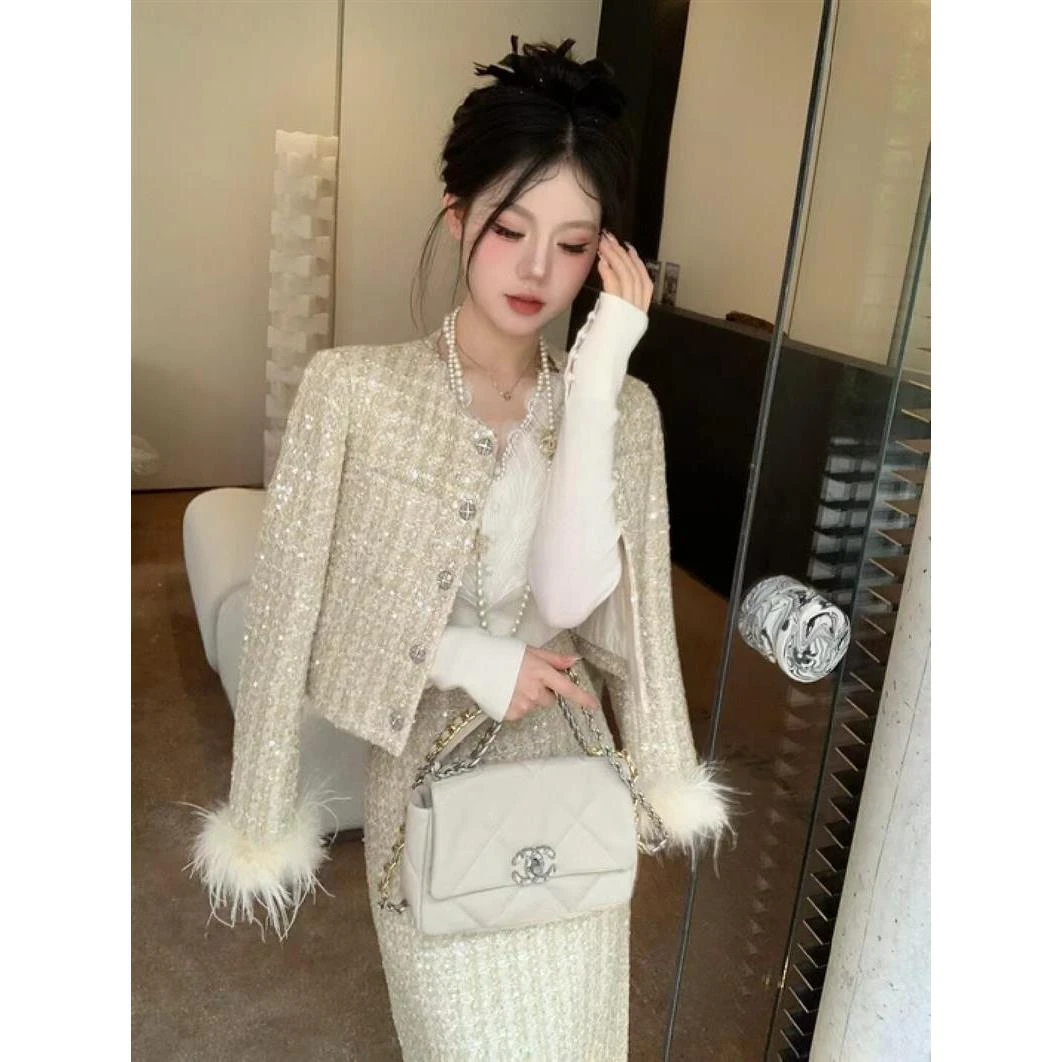 【夏幽幽专属】小香风羽绒外套10CKA110W1226