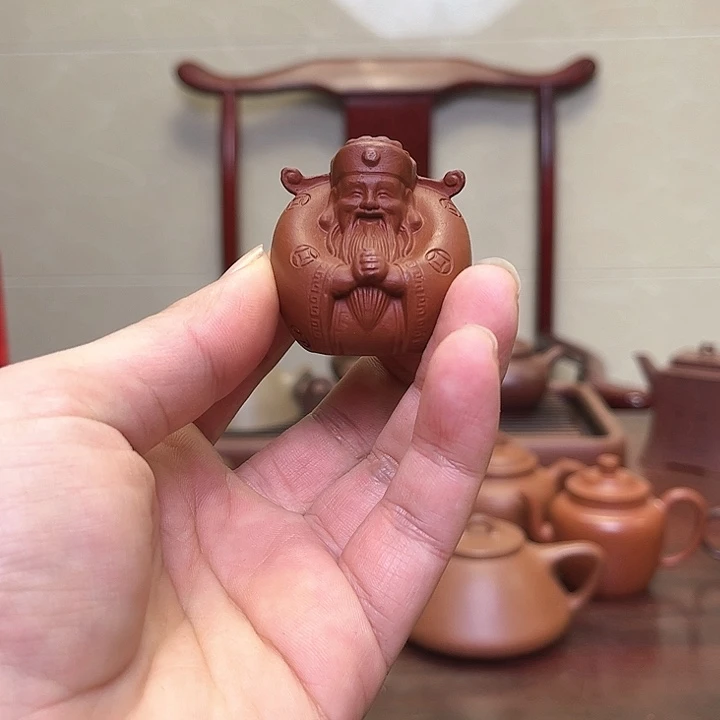 紫砂茶宠无*原矿底槽清饰圆