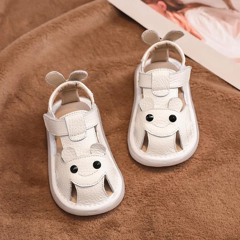 宝宝凉鞋男宝夏天新款婴儿鞋子防滑超软0-3岁软底学步鞋包头真皮