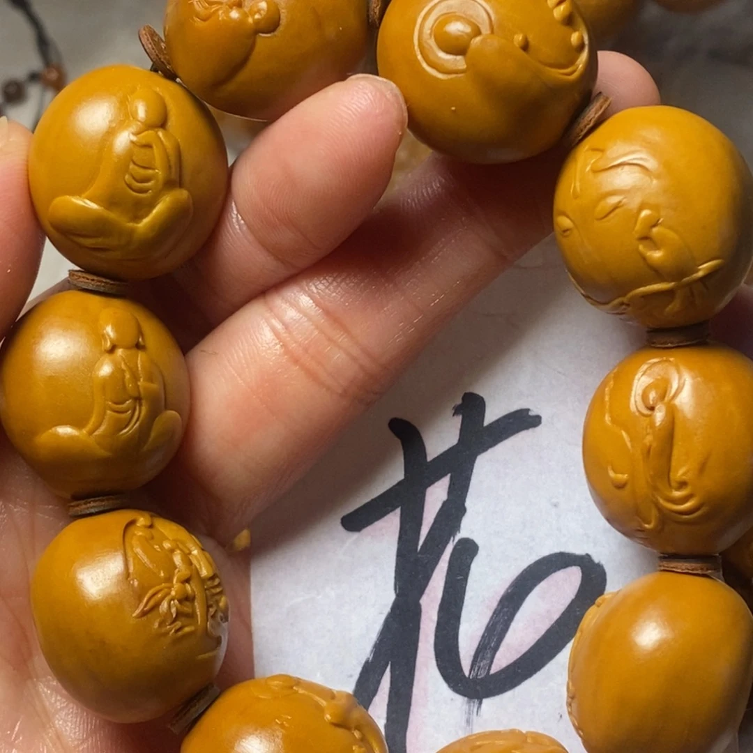橄榄核手串/手链光面无相佛