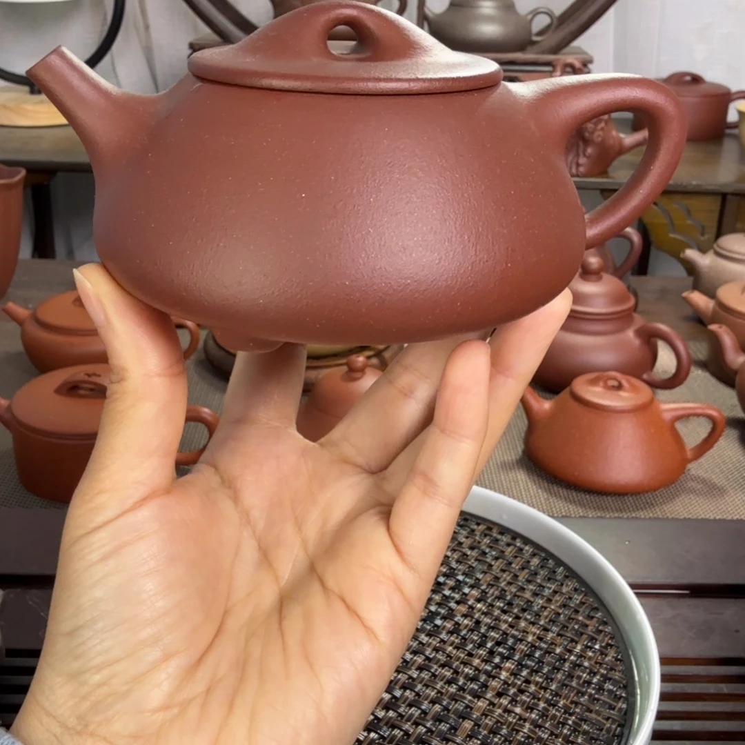 紫砂茶壶木*紫砂壶290尺寸底槽清景舟