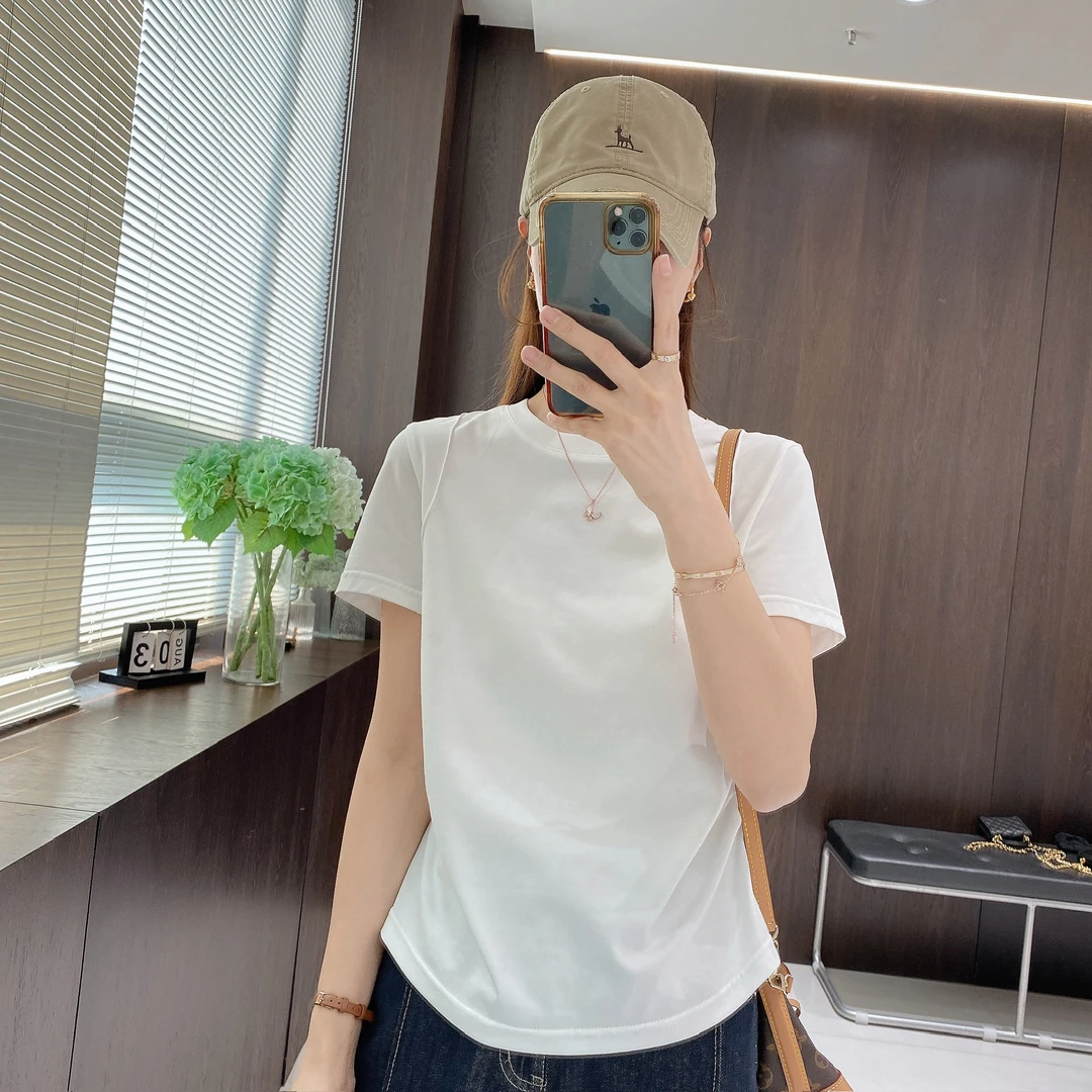 IMFLY金小金自制女装 T恤DYW8275欧若风春夏装抽褶短袖简约打底衫