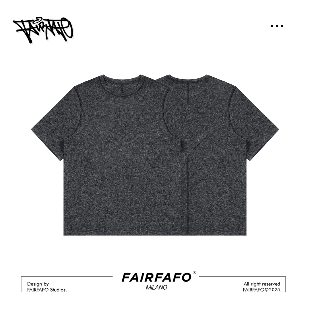 FAIRFAFO林肉肉【简约纯色T恤]LG5ZA0304夏季新款舒适极简老钱风