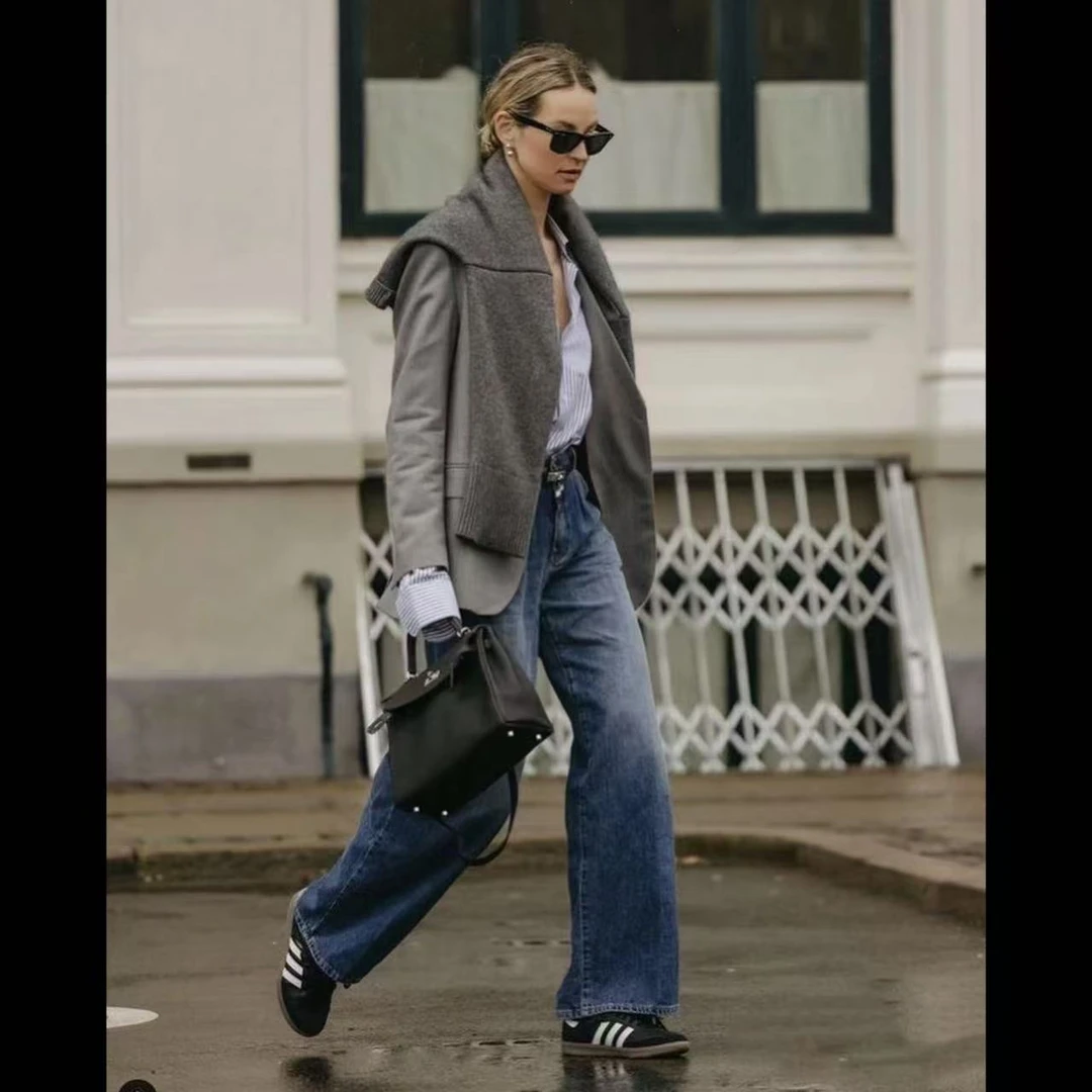 2024新款厚底时尚百搭休闲女德训鞋6551