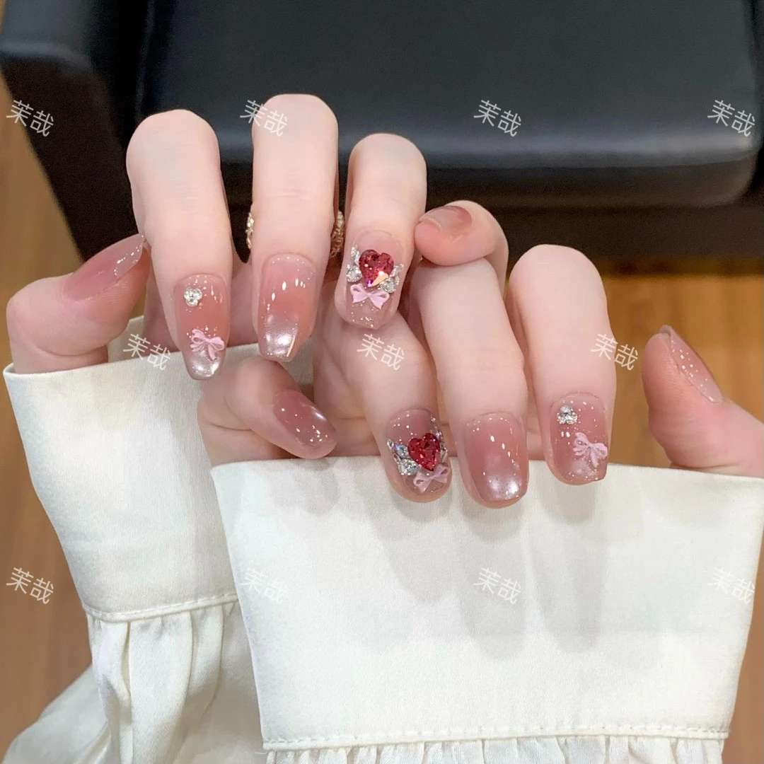 茉哉【魔法小樱】纯手工定制美甲拆卸穿戴甲A3886