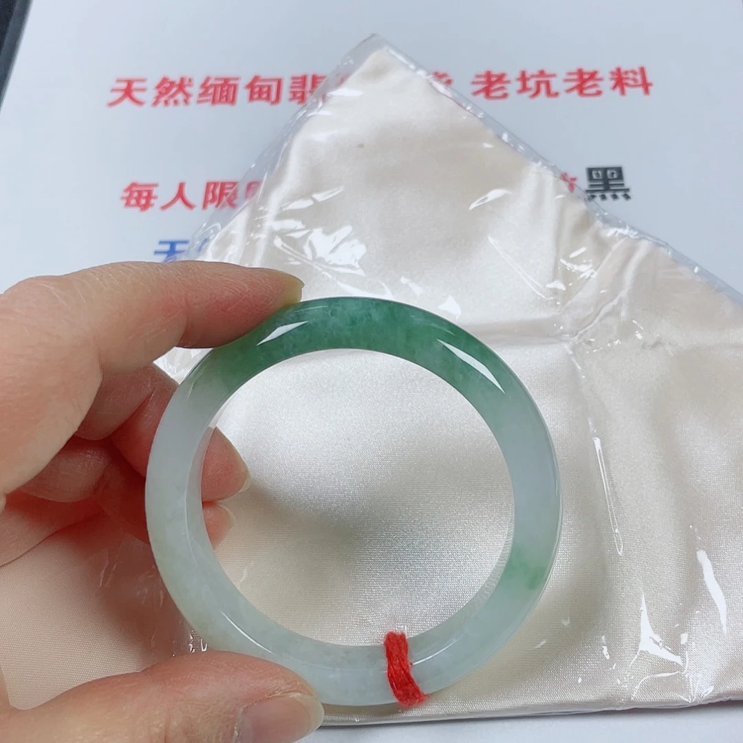 翡翠未镶嵌手镯翡翠手镯54.5