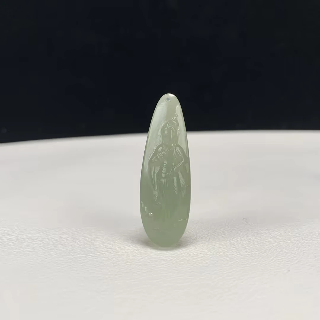 【豫人豫品】 和田玉吊坠观音h602