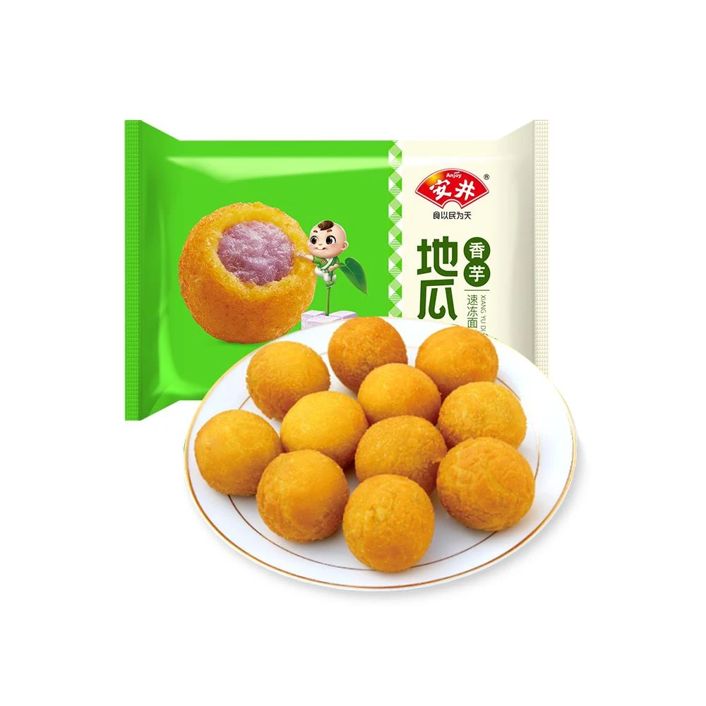 安井香芋地瓜丸0g紫薯丸子糯米麻球速冻半成品油炸小吃点心甜点
