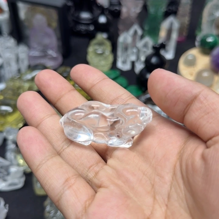 水晶摆件未镶嵌天然白水晶挂饰摆件挂饰天然白水晶